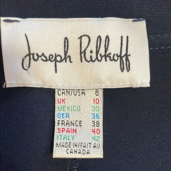 Joseph Ribkoff Navy Blue Sleeveless Tunic / Mini Dress with Zipper & Pockets - Picture 10 of 12